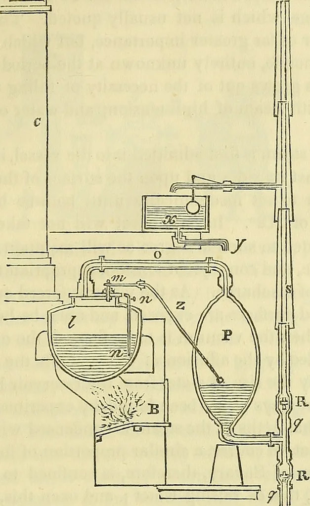 An illustration from Treatise on the steam engine, 1839, leaf 208