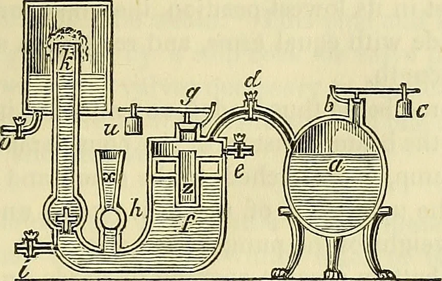 An illustration from Treatise on the steam engine, 1839, leaf 210