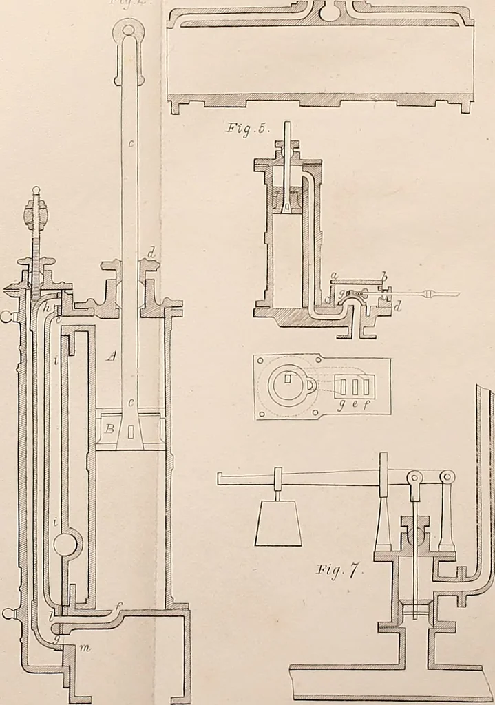 An illustration from Treatise on the steam engine, 1839, leaf 350