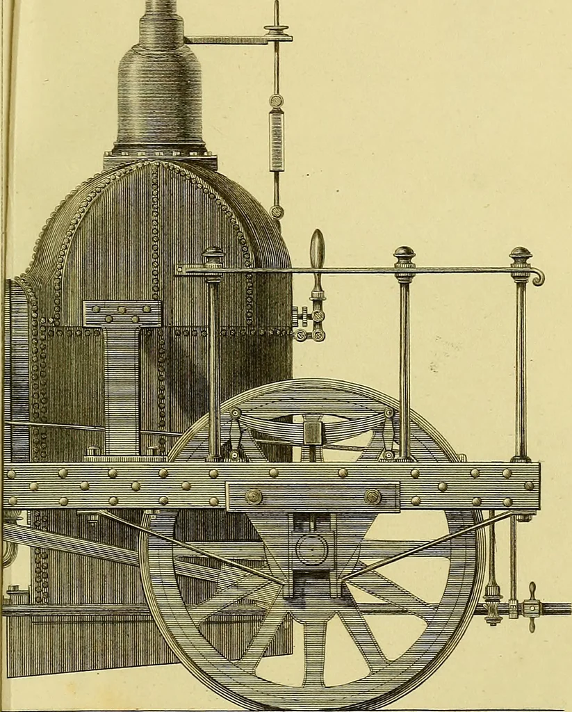 An illustration from Treatise on the steam engine, 1839, leaf 372
