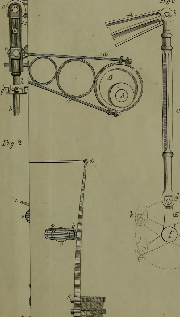 An illustration from Treatise on the steam engine, 1830, leaf 344