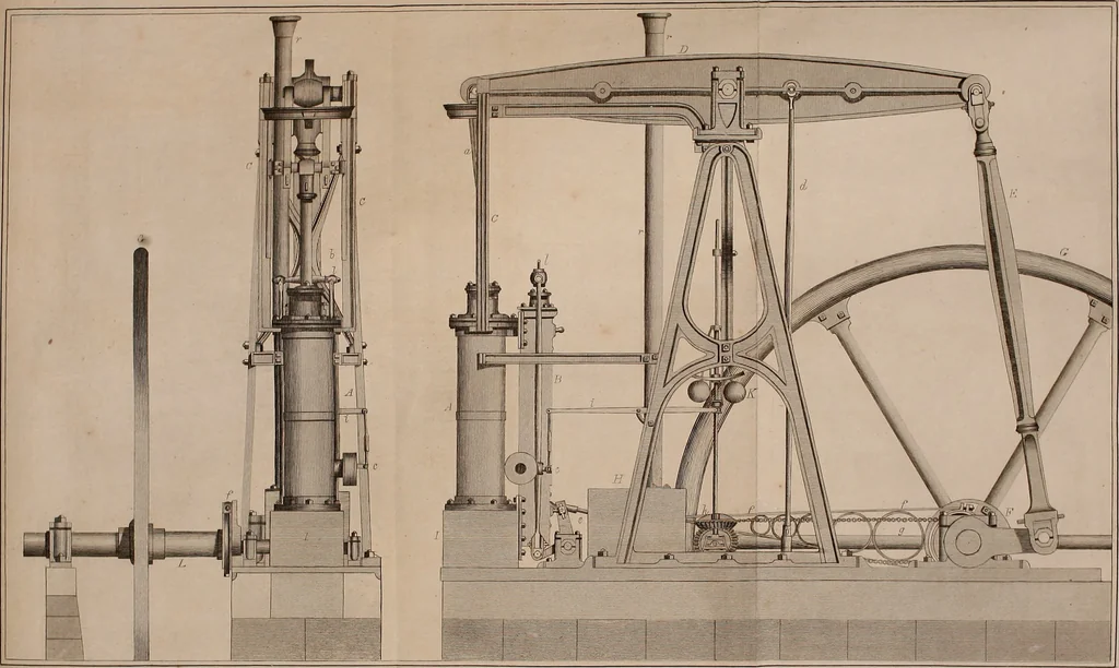 An illustration from Treatise on the steam engine, 1830, leaf 350