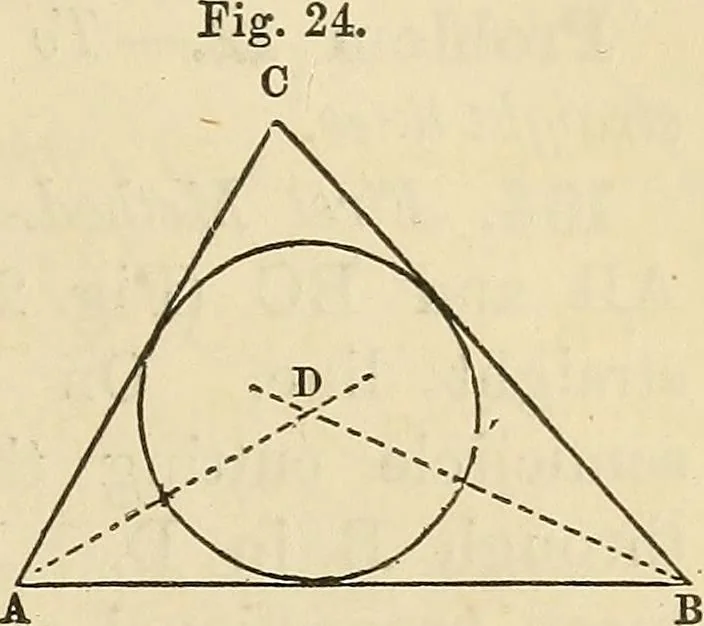 An illustration from A treatise on surveying ; in which the theory and practice are fully explained, 1860, leaf 46