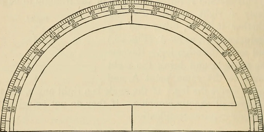 An illustration from A treatise on surveying ; in which the theory and practice are fully explained, 1860, leaf 55
