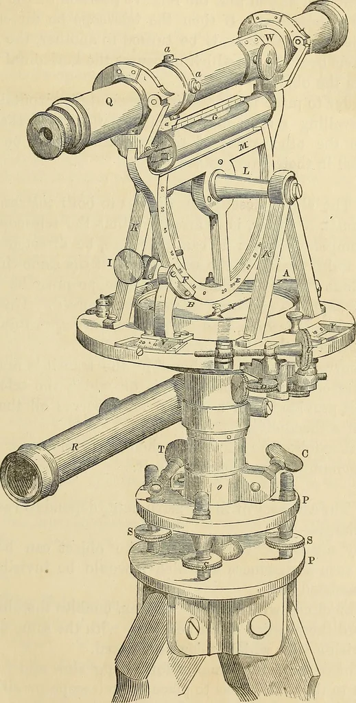 An illustration from A treatise on surveying ; in which the theory and practice are fully explained, 1860, leaf 88
