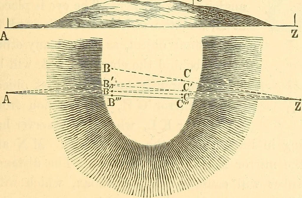 An illustration from A treatise on surveying, comprising the theory and the practice ;, 1887, leaf 104