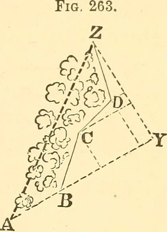 An illustration from A treatise on surveying, comprising the theory and the practice ;, 1887, leaf 264