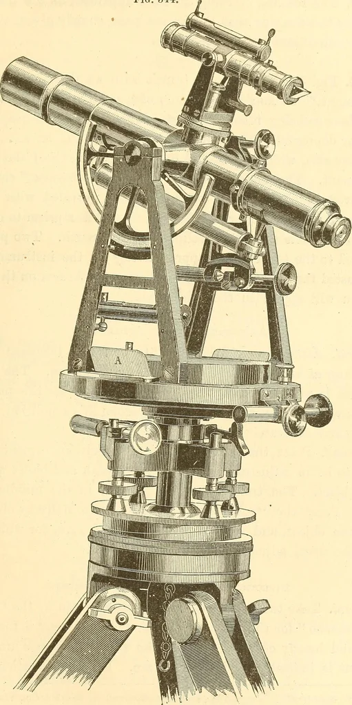 An illustration from A treatise on surveying, comprising the theory and the practice ;, 1887, leaf 346
