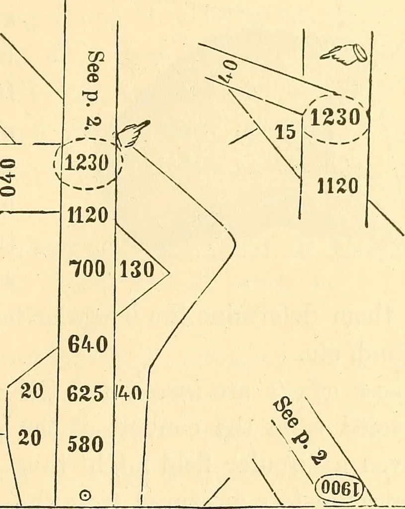 An illustration from A treatise on surveying, comprising the theory and the practice ;, 1887, leaf 90