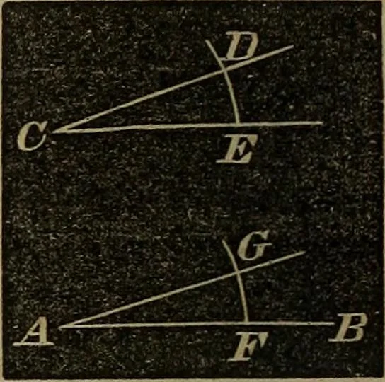 An illustration from A treatise on surveying and navigation: uniting the theoretical, the practical, and the educational features of these subjects, 1852, leaf 19