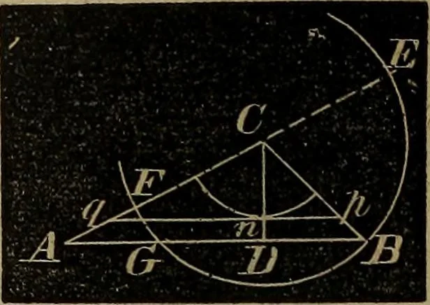 An illustration from A treatise on surveying and navigation: uniting the theoretical, the practical, and the educational features of these subjects, 1852, leaf 59