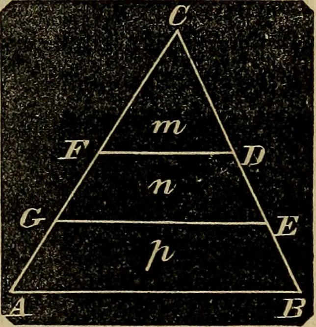 An illustration from A treatise on surveying and navigation: uniting the theoretical, practical, and educational features of these subjects, 1857, leaf 134