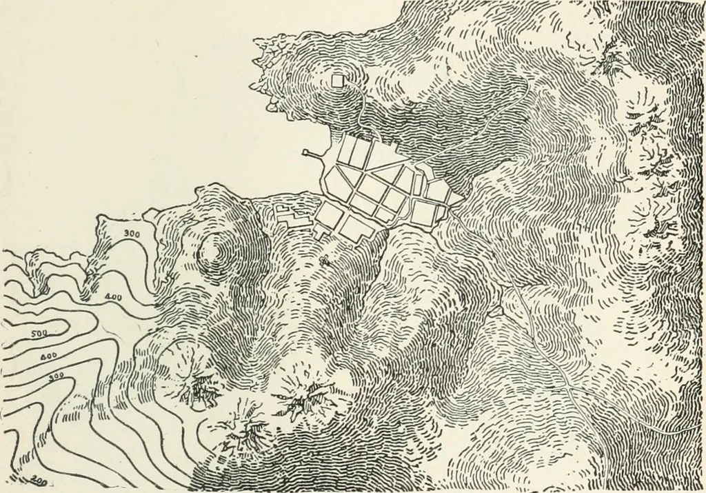 An illustration from A treatise on surveying, comprising the theory and the practice, 1906, leaf 364