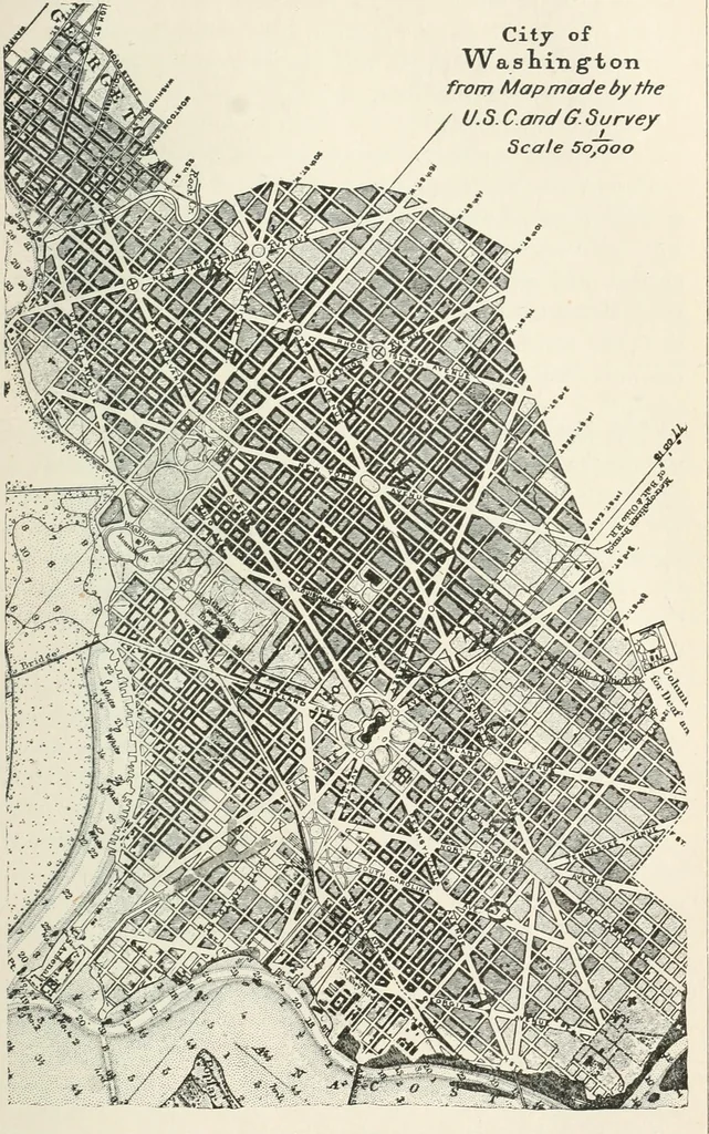 An illustration from A treatise on surveying, comprising the theory and the practice, 1906, leaf 438