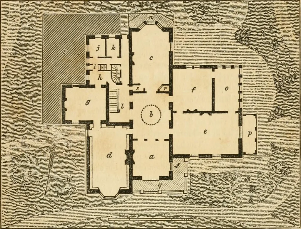 An illustration from A treatise on the theory and practice of landscape gardening, adapted to North America; with a view to the improvement of country residences. Comprising historical notices and general principles of the art, directions for laying out grounds and arranging plantations, the description and cultivation of hardy trees, decorative accompaniments to the house and grounds, the formation of pieces of artificial water, flower gardens, etc. with remarks on rural architecture .., 1841, leaf 326