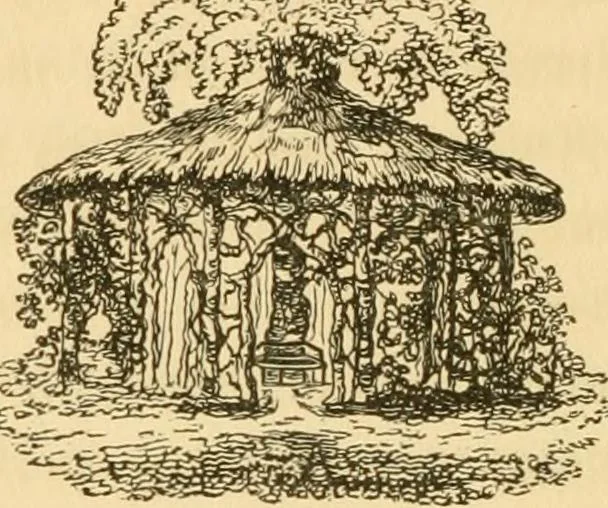 An illustration from A treatise on the theory and practice of landscape gardening, adapted to North America; with a view to the improvement of country residences. Comprising historical notices and general principles of the art, directions for laying out grounds and arranging plantations, the description and cultivation of hardy trees, decorative accompaniments to the house and grounds, the formation of pieces of artificial water, flower gardens, etc. with remarks on rural architecture .., 1841, leaf 397