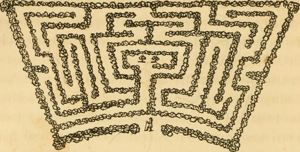 An illustration from A treatise on the theory and practice of landscape gardening, adapted to North America; with a view to the improvement of country residences. Comprising historical notices and general principles of the art, directions for laying out grounds and arranging plantations, the description and cultivation of hardy trees, decorative accompaniments to the house and grounds, the formation of pieces of artificial water, flower gardens, etc. with remarks on rural architecture .., 1841, leaf 63