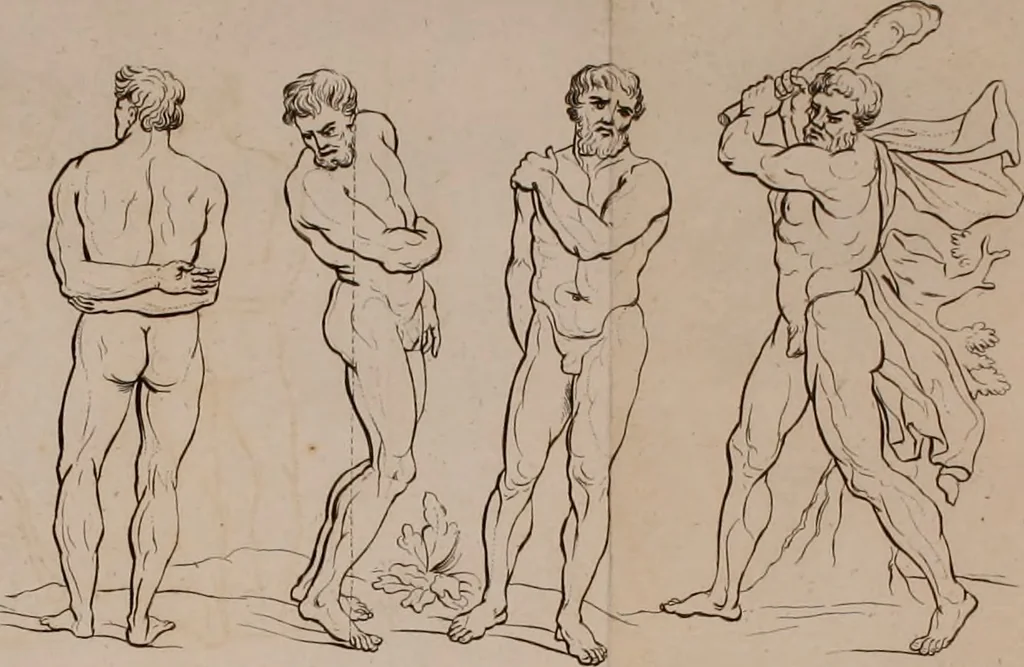 An illustration from A treatise on painting, 1796, leaf 163