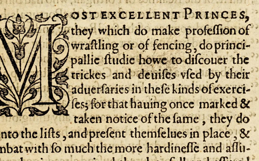 An illustration from A treatise paraenetical, that is to say, an exhortation. : Wherein is shewed by good and euident reasons, infallible arguments, most true and certaine histories, and notable examples; the right way & true meanes to resist the violence of the Castilian king: to breake the course of his desseignes: to beat downe his pride, and to ruinate his puissance. Dedicated to the kings, princes, potentates and commonweales of Christendome: and particularly to the most Christian king:, 1598, leaf 23