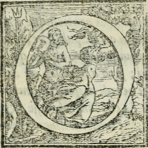 An illustration from Tre discorsi sopra il modo d'alzar acqve da' lvoghi bassi : per adacquar terreni : per leuar l'acque sorgenti & piouute dalle cãpagne, che non possono naturalmente dare loro il decorso : per mandare l'acqua da bere alle città, che n'hanno bisogno, & per altri simili vsi, 1567, leaf 124