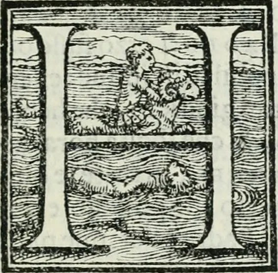 An illustration from Tre discorsi sopra il modo d'alzar acqve da' lvoghi bassi : per adacquar terreni : per leuar l'acque sorgenti & piouute dalle cãpagne, che non possono naturalmente dare loro il decorso : per mandare l'acqua da bere alle città, che n'hanno bisogno, & per altri simili vsi, 1567, leaf 6