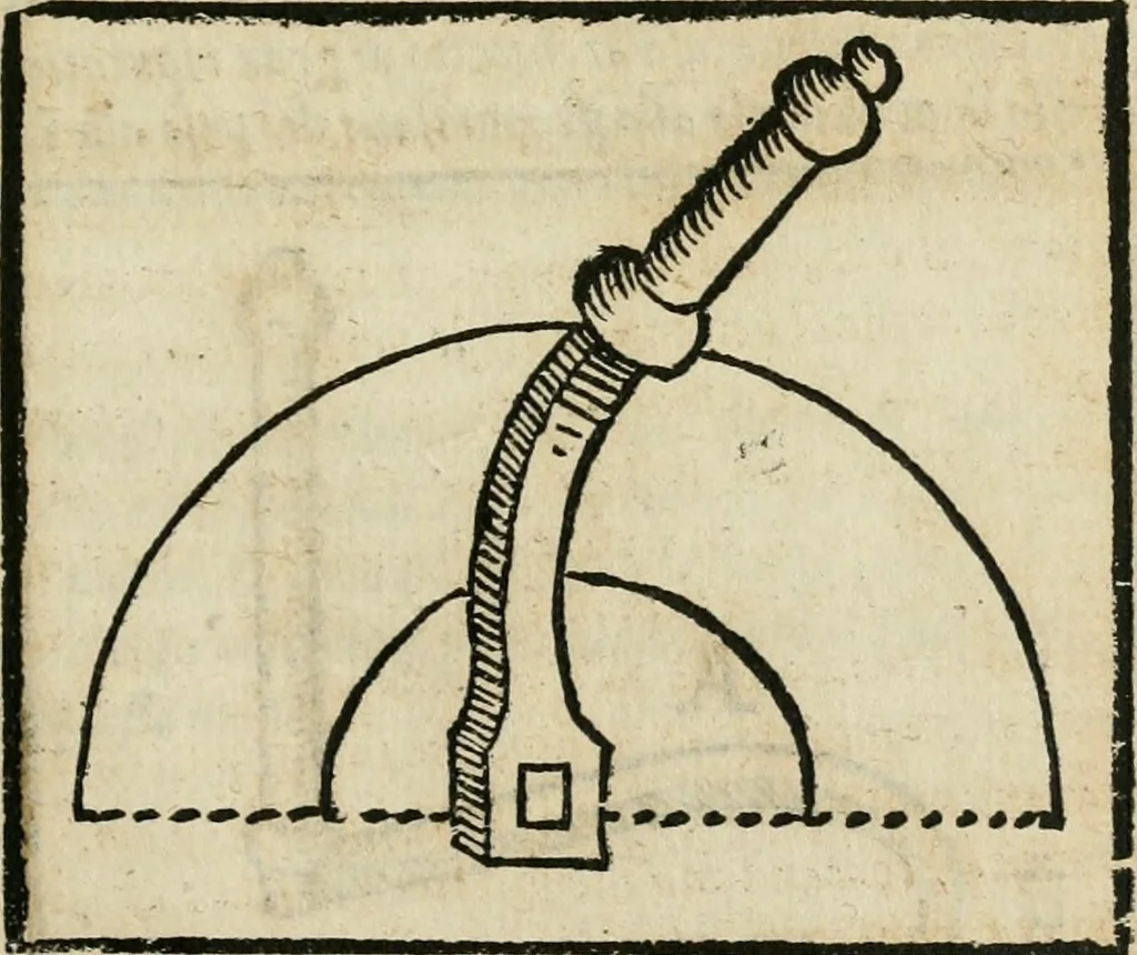 An illustration from Tre discorsi sopra il modo d'alzar acqve da' lvoghi bassi : per adacquar terreni : per leuar l'acque sorgenti & piouute dalle cãpagne, che non possono naturalmente dare loro il decorso : per mandare l'acqua da bere alle città, che n'hanno bisogno, & per altri simili vsi, 1567, leaf 82