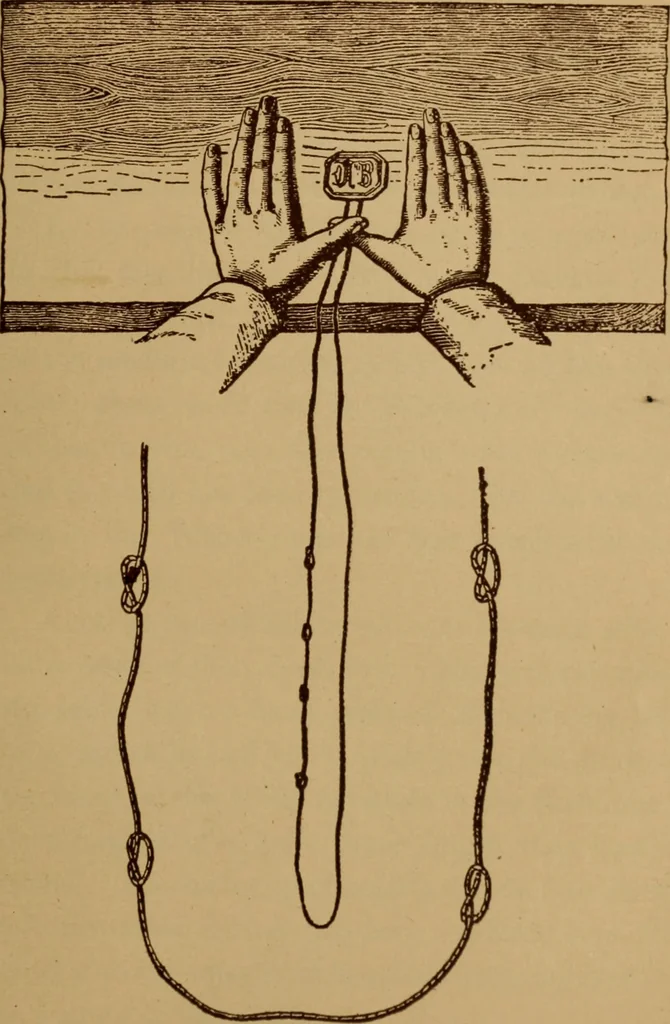 An illustration from The tree of knowledge; a startling scientific study of the original sin, and the sin of the angels, with a history of spiritism in all ages, 1894, leaf 100