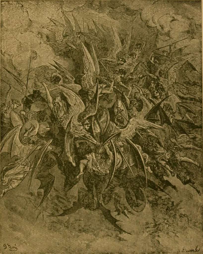 An illustration from The tree of knowledge; a startling scientific study of the original sin, and the sin of the angels, with a history of spiritism in all ages, 1894, leaf 20