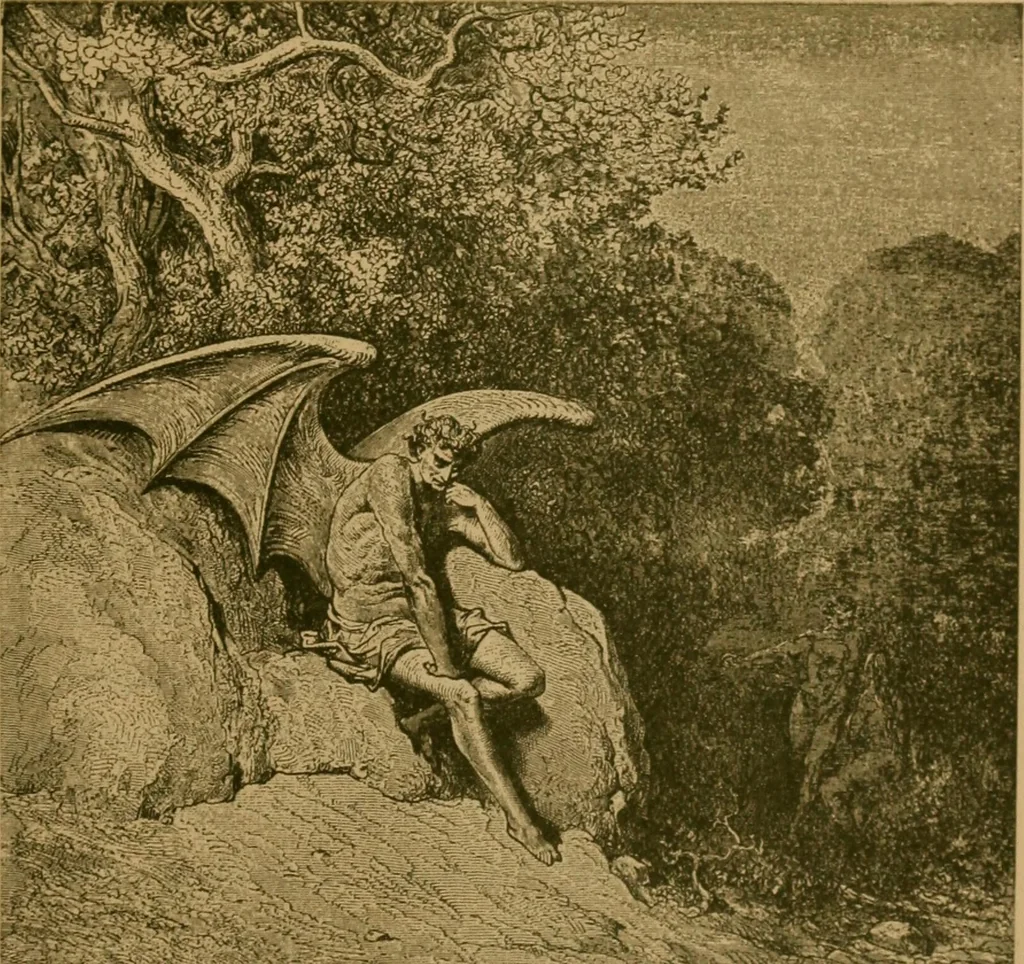 An illustration from The tree of knowledge; a startling scientific study of the original sin, and the sin of the angels, with a history of spiritism in all ages, 1894, leaf 204