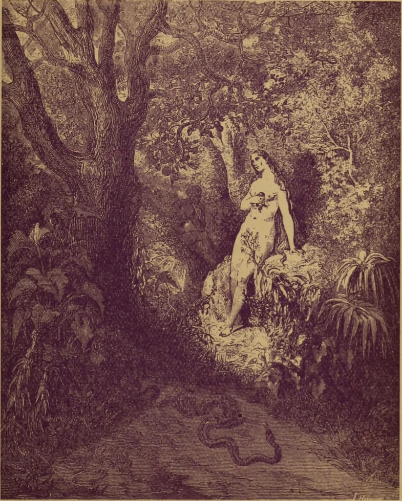 An illustration from The tree of knowledge; a startling scientific study of the original sin, and the sin of the angels, with a history of spiritism in all ages, 1894, leaf 228