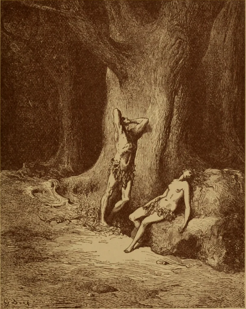 An illustration from The tree of knowledge; a startling scientific study of the original sin, and the sin of the angels, with a history of spiritism in all ages, 1894, leaf 250