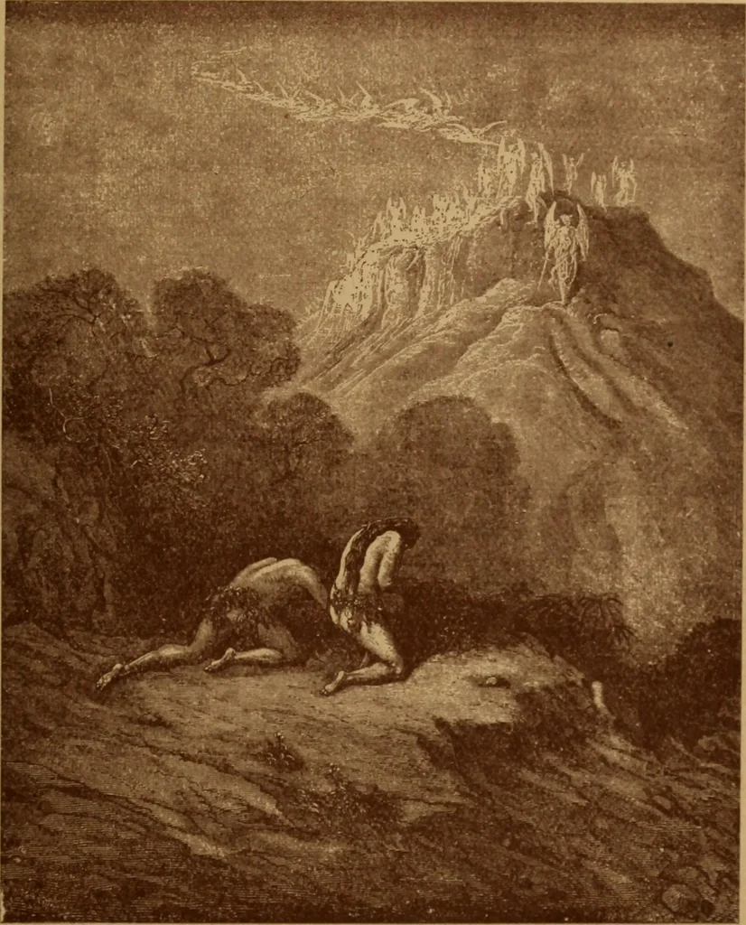 An illustration from The tree of knowledge; a startling scientific study of the original sin, and the sin of the angels, with a history of spiritism in all ages, 1894, leaf 262