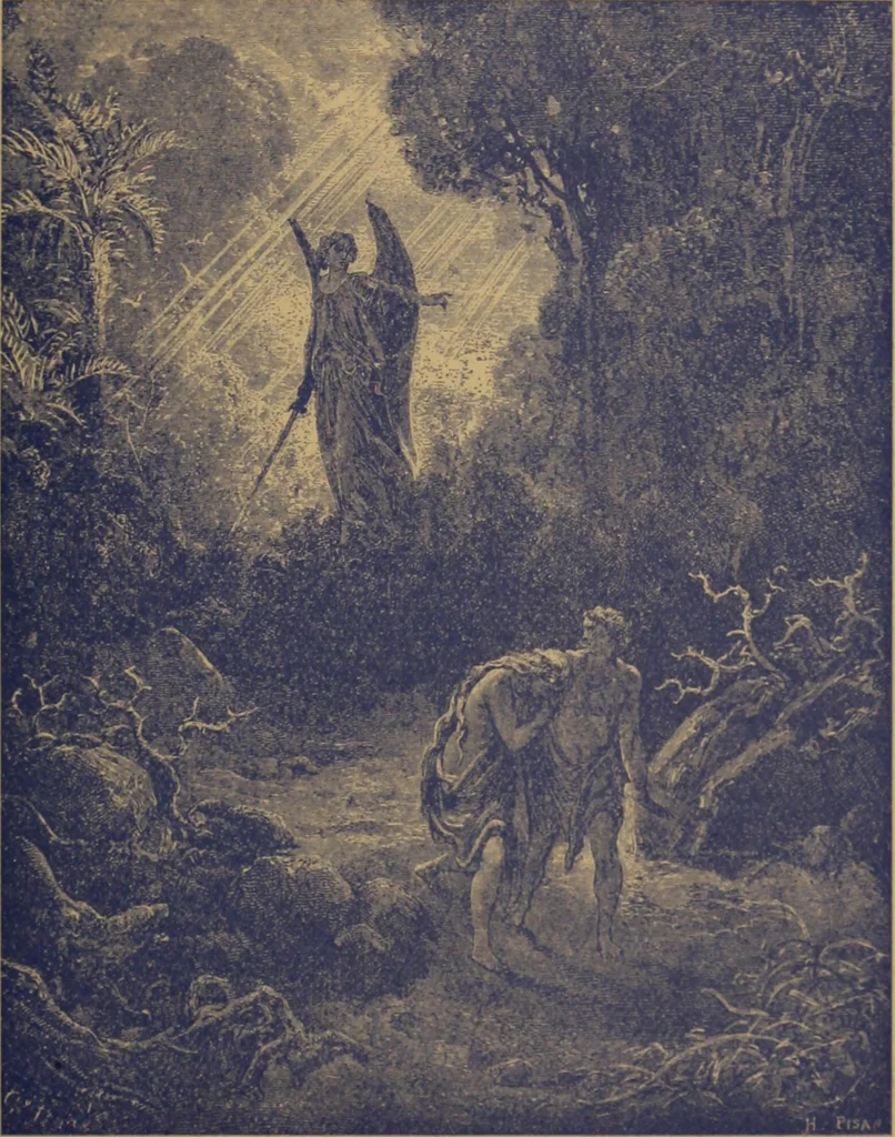An illustration from The tree of knowledge; a startling scientific study of the original sin, and the sin of the angels, with a history of spiritism in all ages, 1894, leaf 274