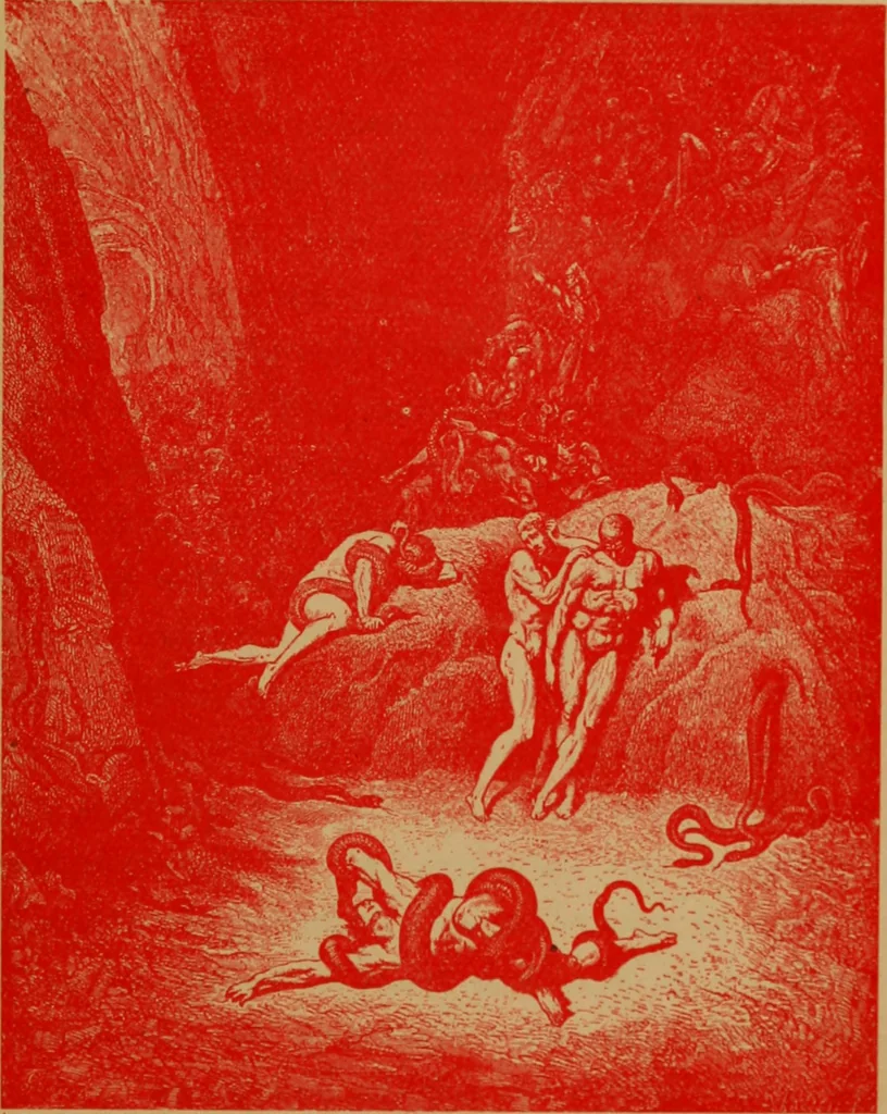 An illustration from The tree of knowledge; a startling scientific study of the original sin, and the sin of the angels, with a history of spiritism in all ages, 1894, leaf 332