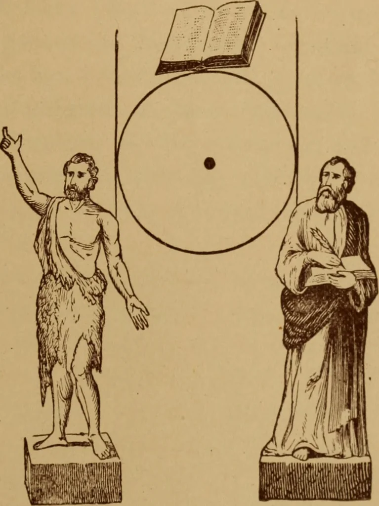An illustration from The tree of knowledge; a startling scientific study of the original sin, and the sin of the angels, with a history of spiritism in all ages, 1894, leaf 350