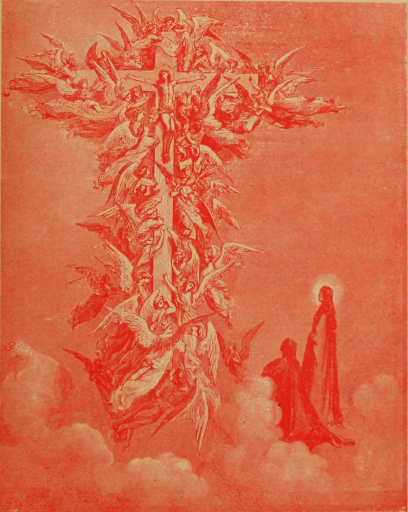 An illustration from The tree of knowledge; a startling scientific study of the original sin, and the sin of the angels, with a history of spiritism in all ages, 1894, leaf 402