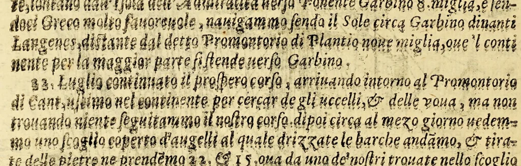 An illustration from Tre nauigationi fatte dagli Olandesi, e Zelandesi al Settentrione nella Noruegia, Moscouia, e Tartaria verso il Catai, e regno de'Sini, doue scopersero il mare di Veygatz, la Nuoua Zembla, et ... la Groenlandia. ..., 1599, leaf 152
