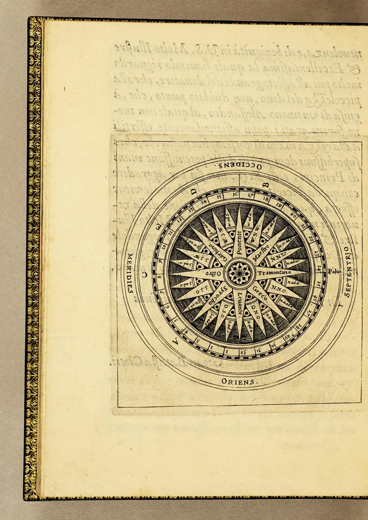 An illustration from Tre nauigationi fatte dagli Olandesi, e Zelandesi al Settentrione nella Noruegia, Moscouia, e Tartaria verso il Catai, e regno de'Sini, doue scopersero il mare di Veygatz, la Nuoua Zembla, et ... la Groenlandia. ..., 1599, leaf 16