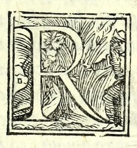 An illustration from Tre orationi di Rvzzante, recitate in lingva rvstica alli illvstris. signori cardinali Cornari & Pisani : con vno ragionamento & vno sprolico, insieme con vna lettera scritta allo Aluarotto per lo istezzo Ruzante : tutte opere ingeniose, argute, & di marauiglioso piacere, non piu stampate, 1555, leaf 31