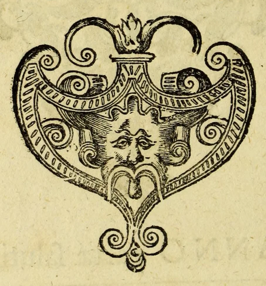 An illustration from Tres capellæ siue admonitio ad Iosephum Iustum Burdonem, Iulij Cæs. Burdonis F. Benedicti Burdonis N, 1608, leaf 4