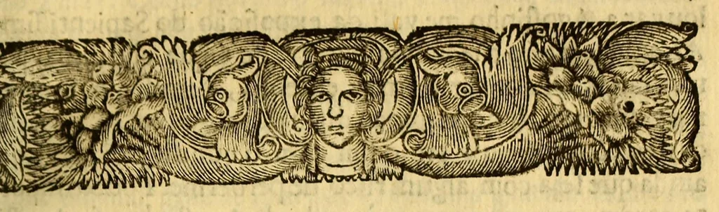 An illustration from Tres sermoens panegyricos com o mesmo thema, do grande, & mais que grande patriarcha S. Agostinho, sempre Aureo, porque sempre Aurelio; sempre Augusto, porque sempre Agostinho ..., 1700, leaf 31