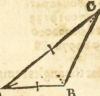 An illustration from Trigonometria, 1658, leaf 71
