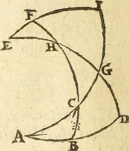 An illustration from Trigonometria Artificialis, 1633, leaf 39