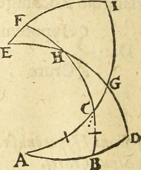 An illustration from Trigonometria Artificialis, 1633, leaf 45
