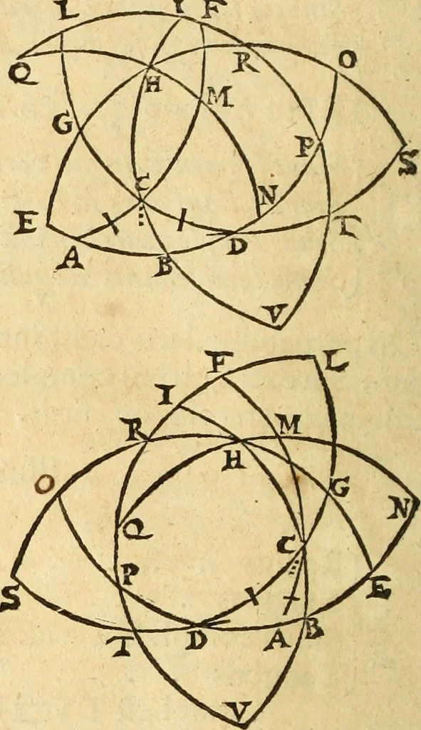 An illustration from Trigonometria Artificialis, 1633, leaf 55