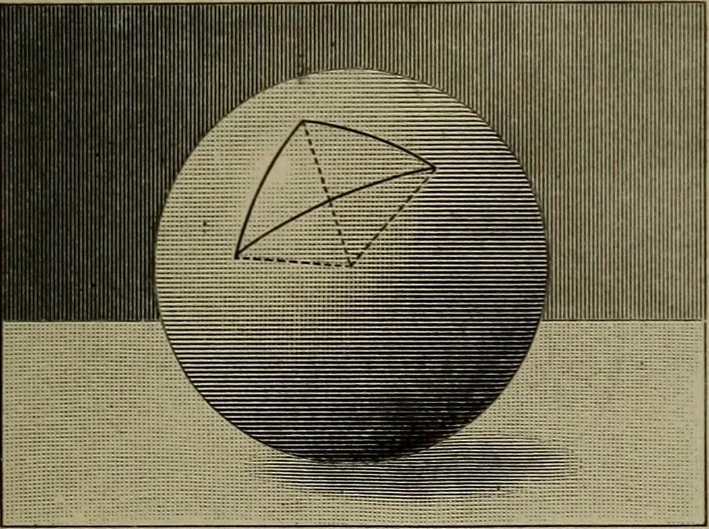 An illustration from Trigonometry, surveying and navigation, 1903, leaf 128