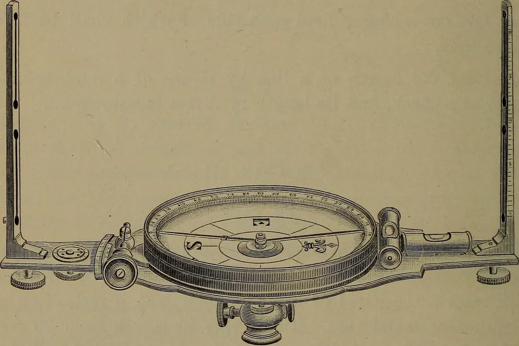 An illustration from Trigonometry, surveying and navigation, 1903, leaf 207