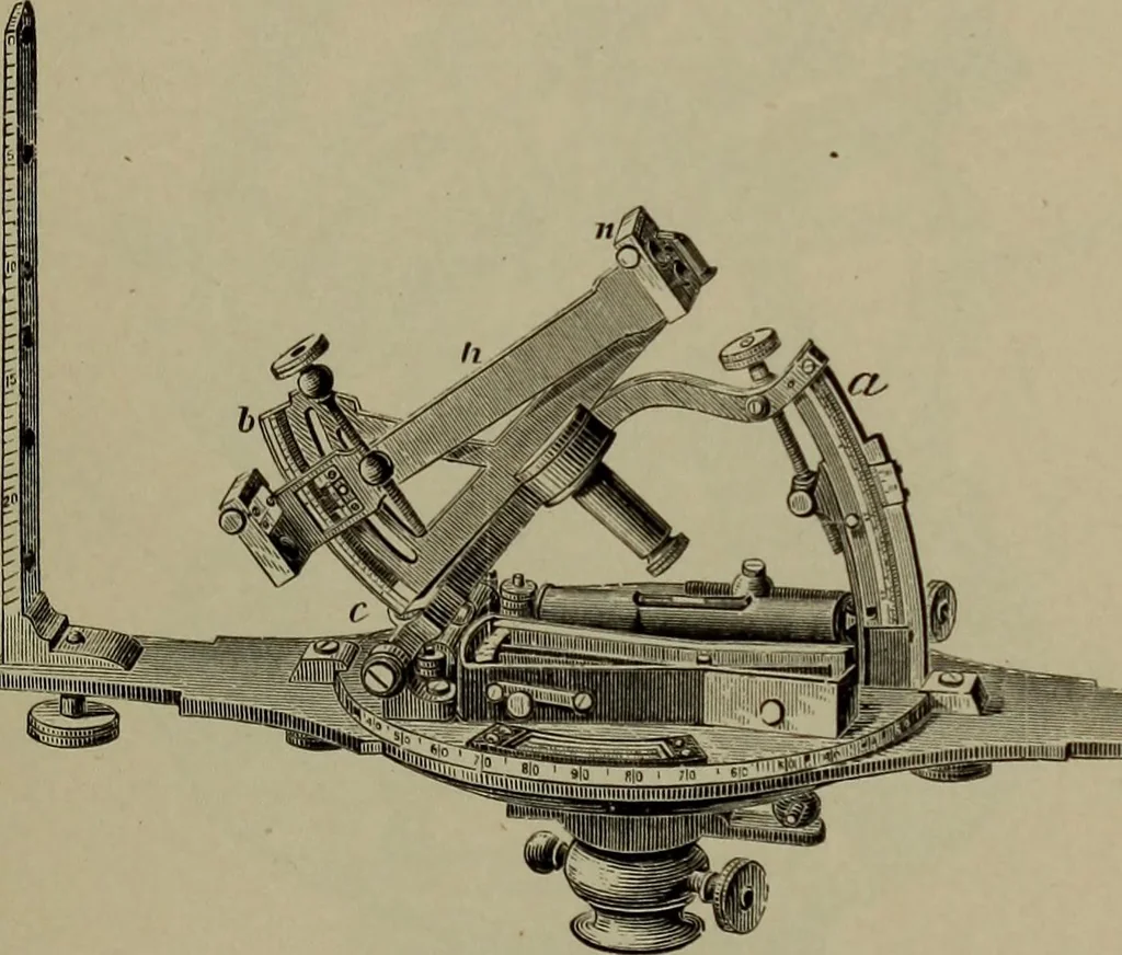 An illustration from Trigonometry, surveying and navigation, 1903, leaf 226
