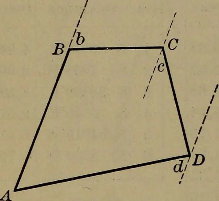 An illustration from Trigonometry, surveying and navigation, 1903, leaf 263