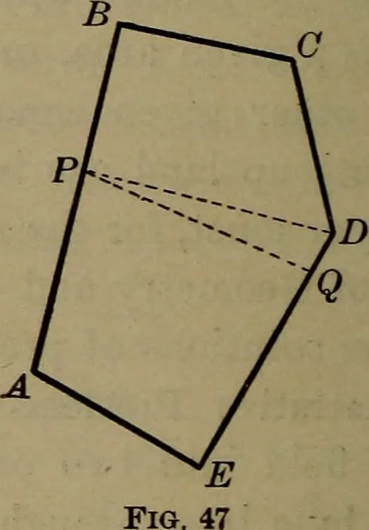 An illustration from Trigonometry, surveying and navigation, 1903, leaf 265